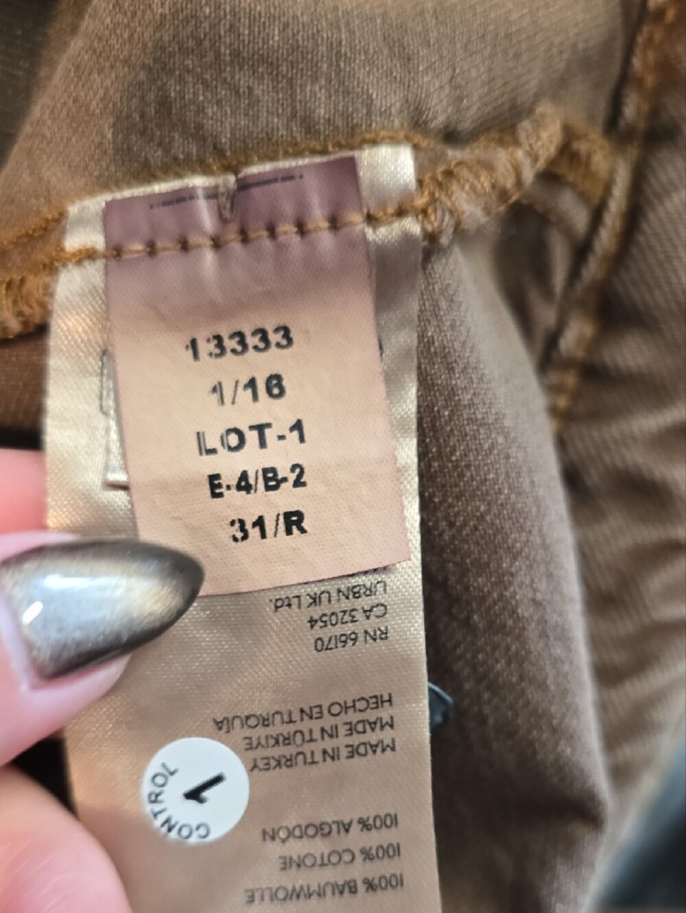 Free People Chestnut Brown Denim Mini Skort - Picture 6 of 8